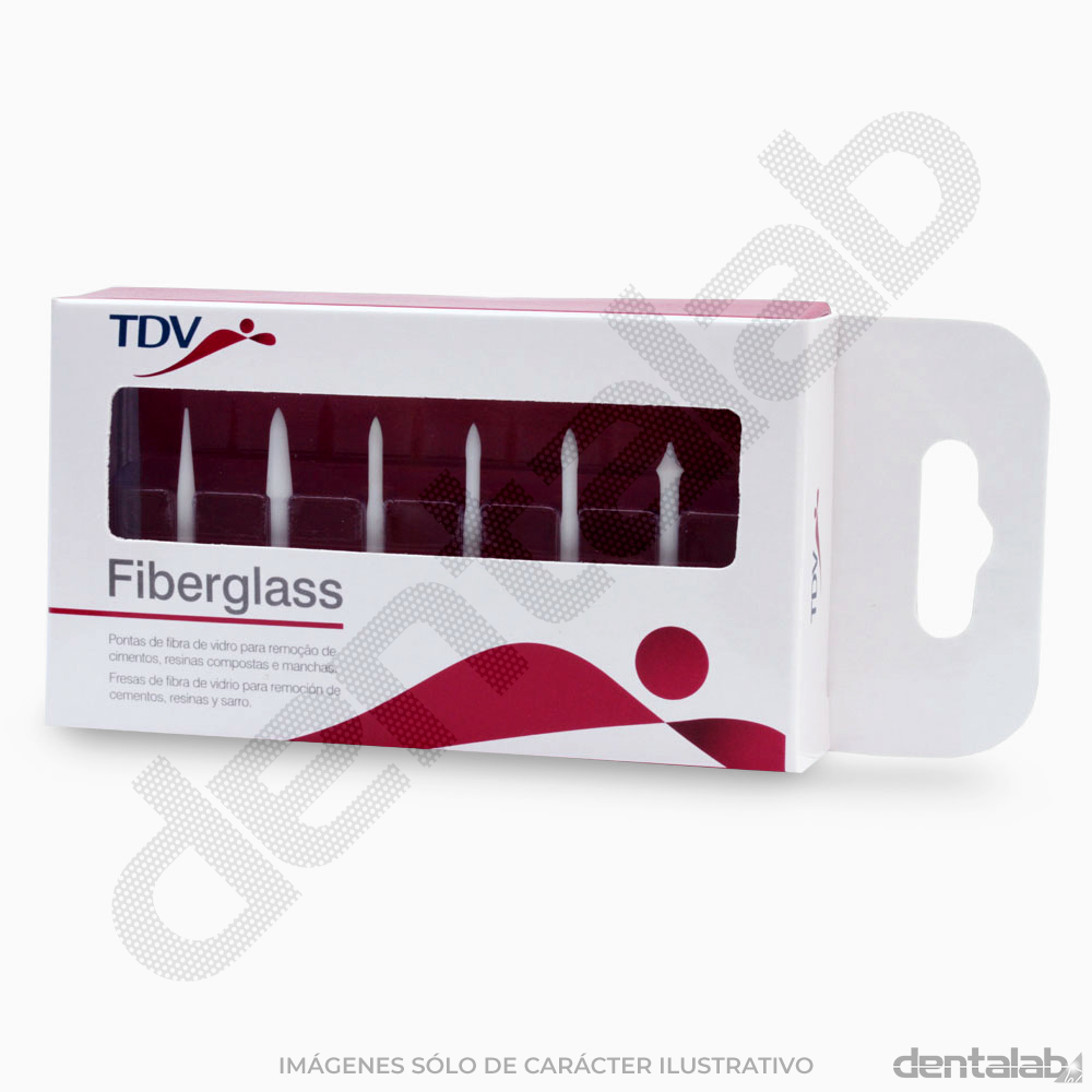 Fresas de Fibra de Vidrio CA TDV • Fiberglass • Kit x 6 puntas