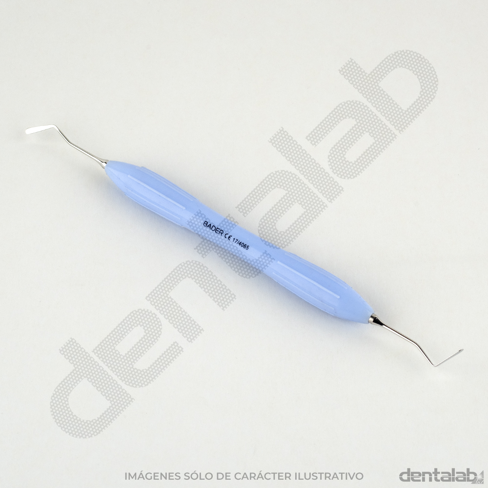 Espátula para Composite con Mango Siliconado Celeste