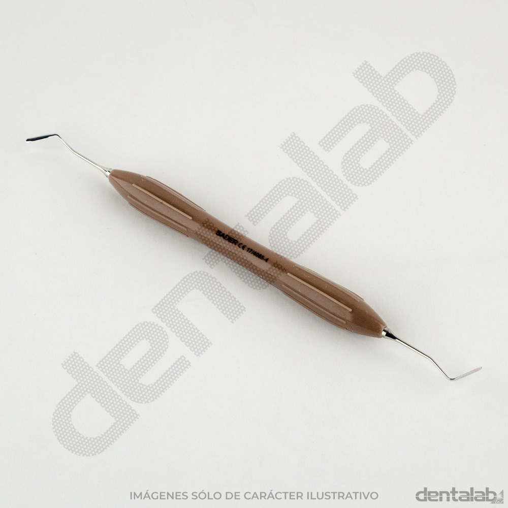 Espátula para Composite con Mango Siliconado Marrón