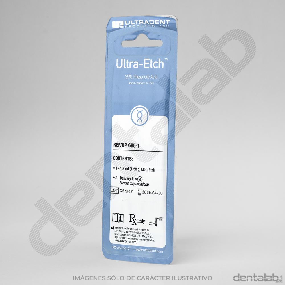 Gel Ácido Fosfórico Ultradent • Grabador Ultra Etch • 35% • Azul • Jer. x 1,58g
