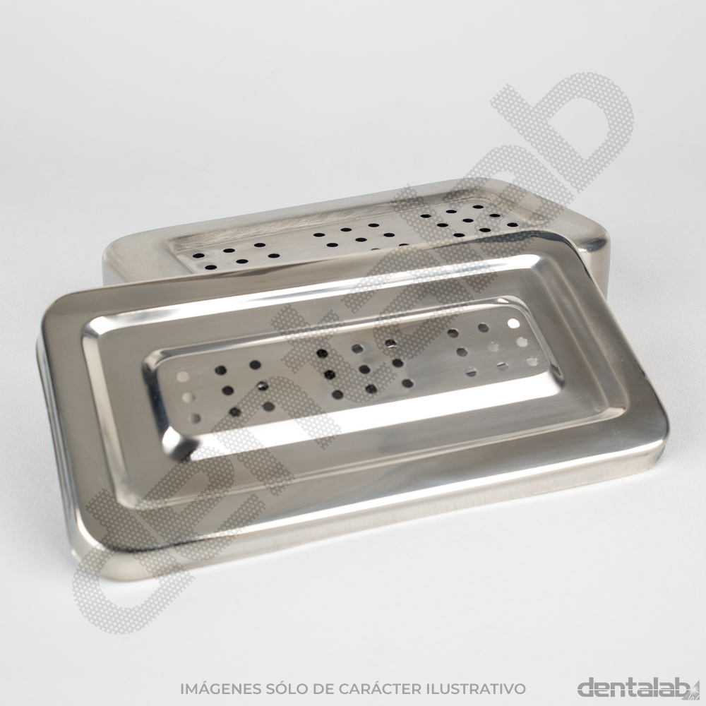 Caja de Acero Inoxidable Perforada 20 x 10 x 4cm EG