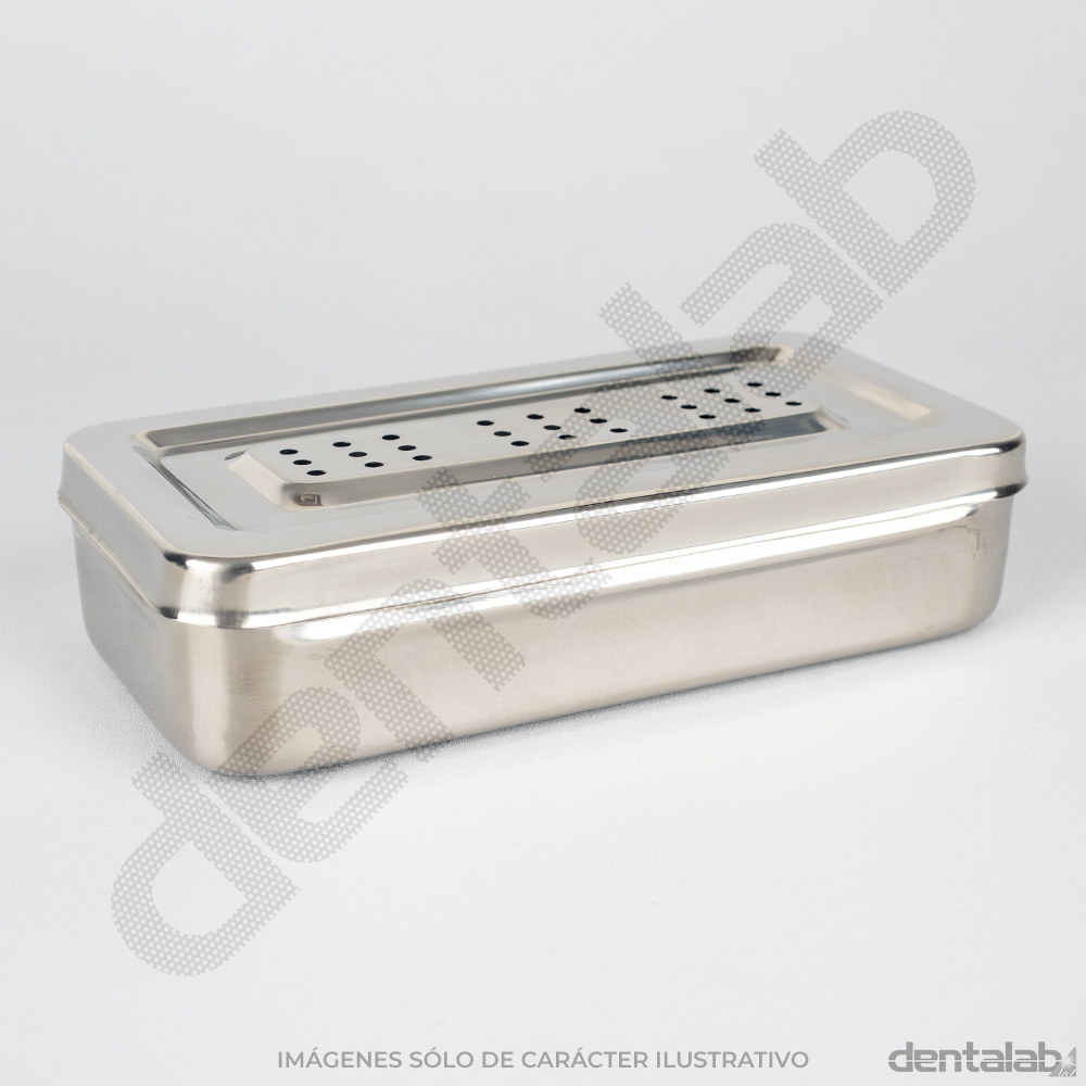 Caja de Acero Inoxidable Perforada 20 x 10 x 4cm EG