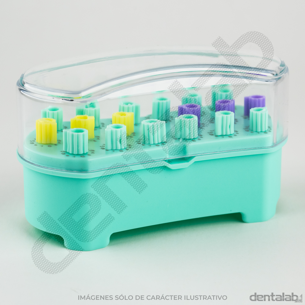 Caja de Plástico Miniendo XL para 18 Limas con Contador de Uso