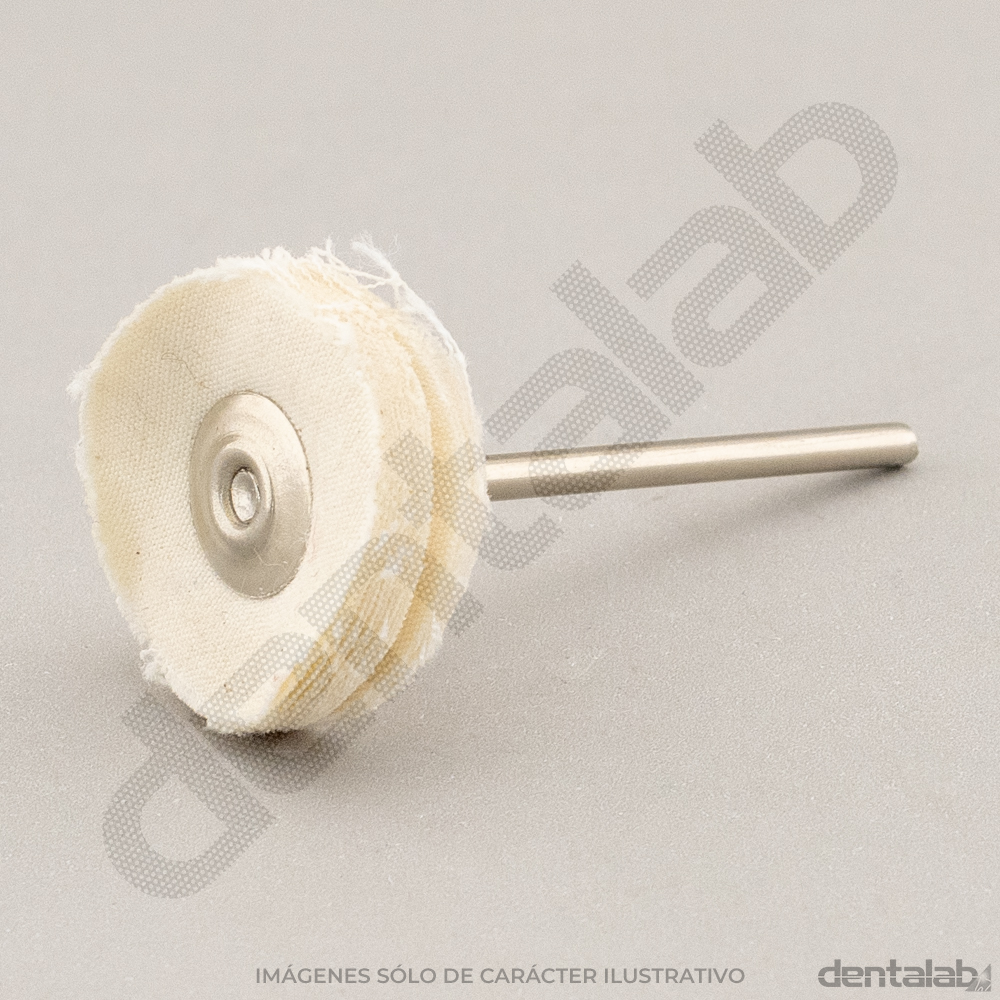 Cepillito Disco PM Tela Paño Blanco Suave