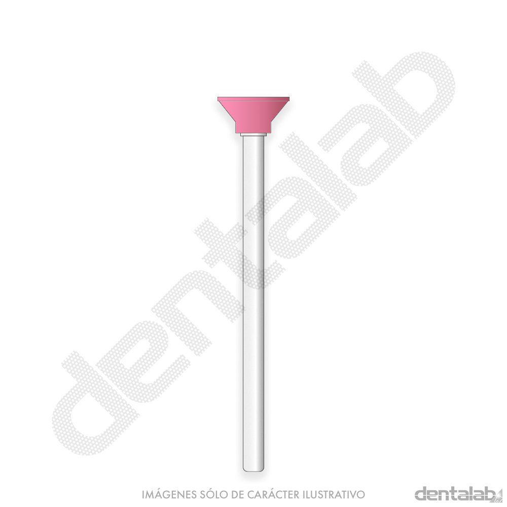 Piedra Roja F3 Cono Invertido para Cromo Easydent x Unidad