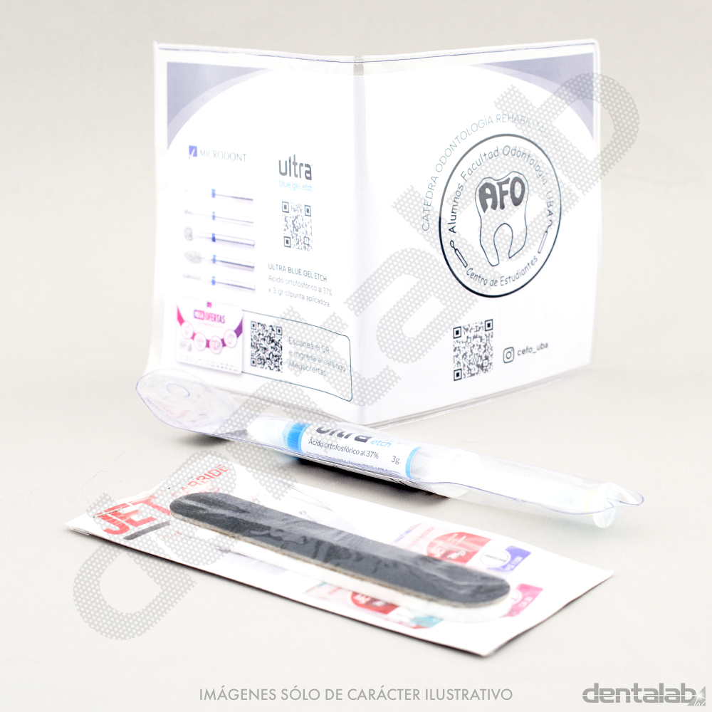 Kit de Piedras Microdont AFO (13 Piedras + 2 Pulidores + Ácido + Lima)