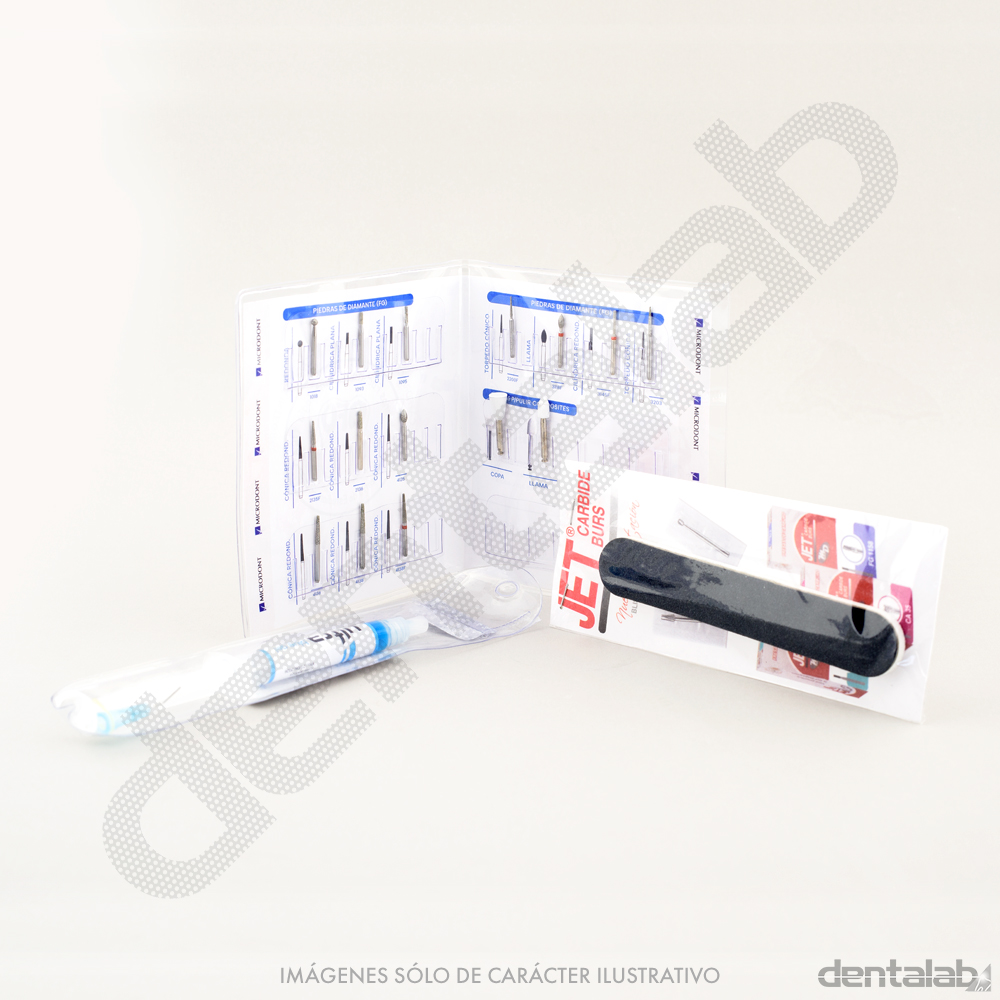 Kit de Piedras Microdont AFO (13 Piedras + 2 Pulidores + Ácido + Lima)