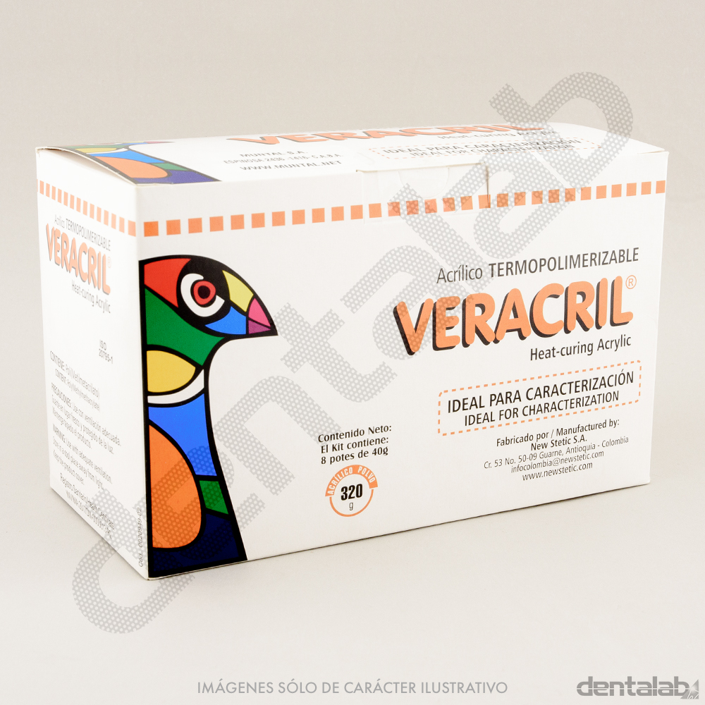 Kit de Caracterización Matizador VERACRIL Termo 40g x 8 Und.