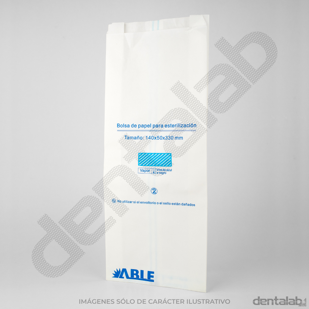 Bolsa para Esterilizar con Vapor ABLE • 140x50x330mm x Unidad