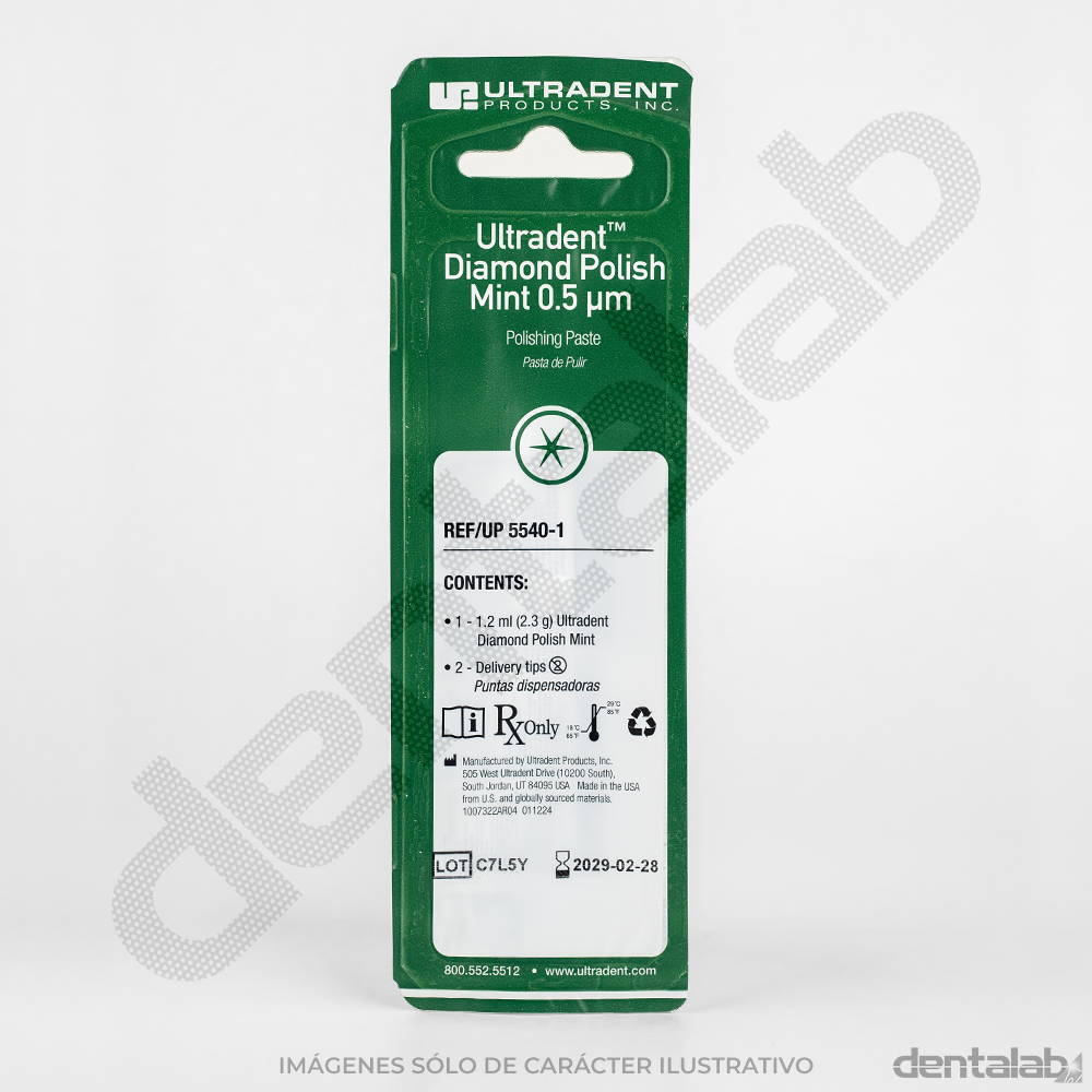 Pasta para Pulido Diamond Polish Mint 0.5µm • ULTRADENT