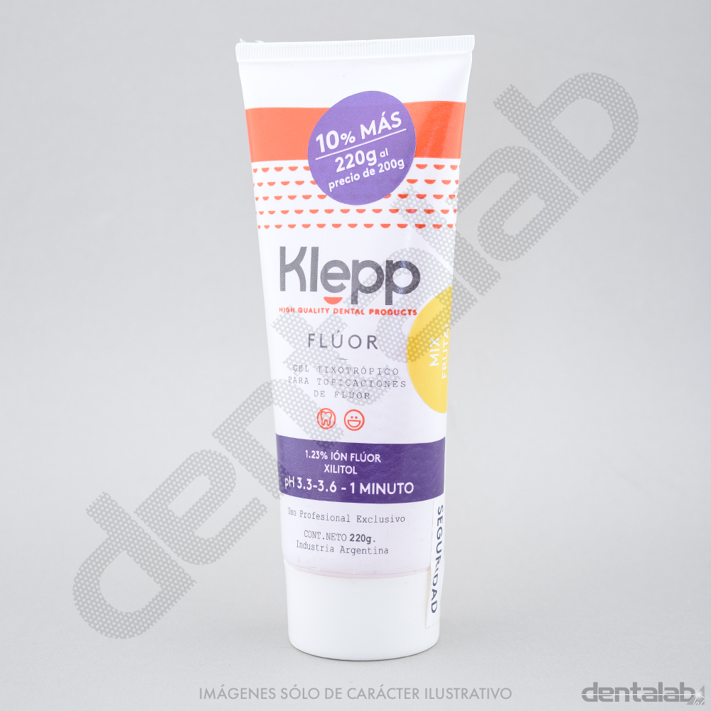 Gel de Flúor Acidulado Klepp x 220g - Mix Frutal
