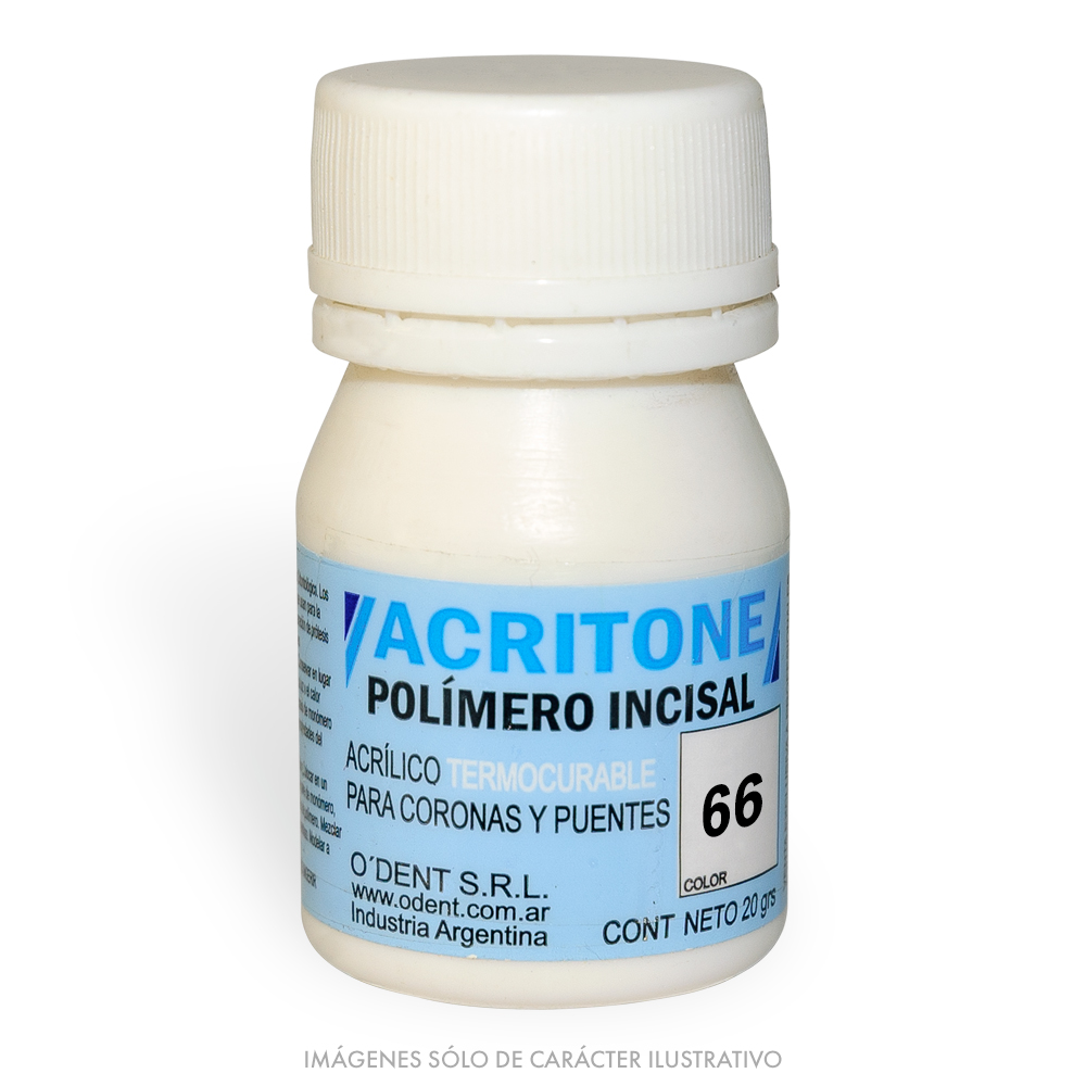 Polímero Termocurable Incisal ACRITONE 66 x 20g
