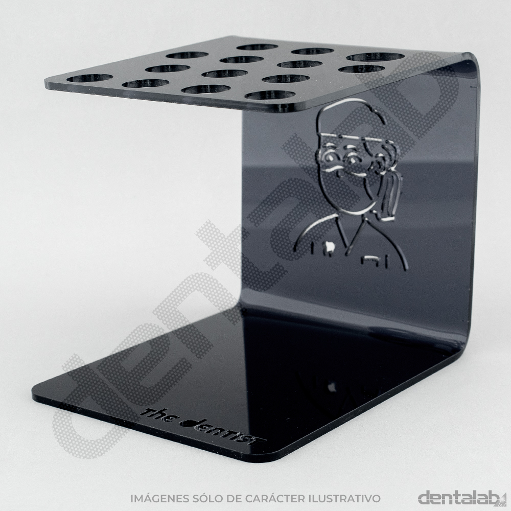 Organizador Slide D3 (Dra.) para Jeringas e Instrumental (13+1) • Negro • VEESLIDE