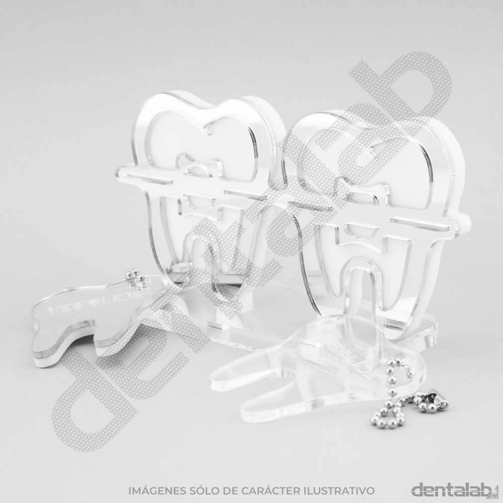 Accesorio Slide Deco Brackets Glam + 2 llaveros • Plateado • VEESLIDE