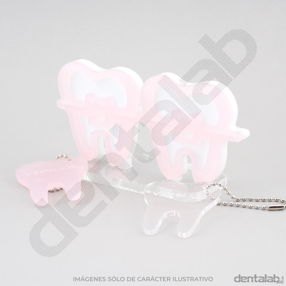 Accesorio Slide Deco Brackets Glam + 2 llaveros • Rosa • VEESLIDE