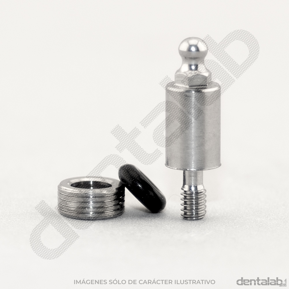 Pilar Ball-Attached Altura 6 con Cazoleta y O'Ring Ø4,1 HE