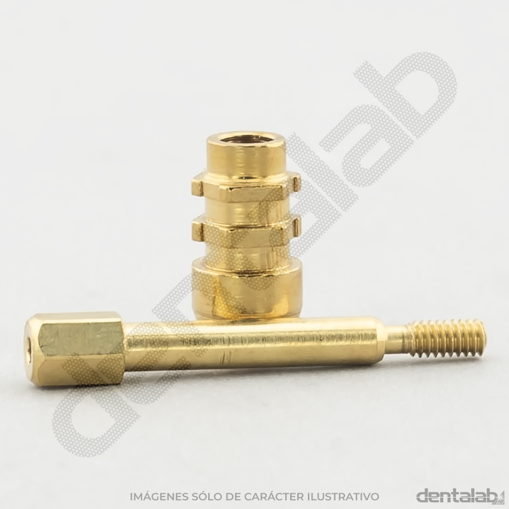 Transfer de Bronce con Octogono Ø3,5 Cono Morse